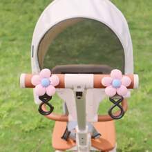 1pc Universal Baby Stroller Accessories, Flower Decor Storage Hook Organizer