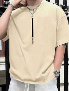 Men's Vocation T-Shirt Premium Line 100% Cotton - 米色 - 查看 2