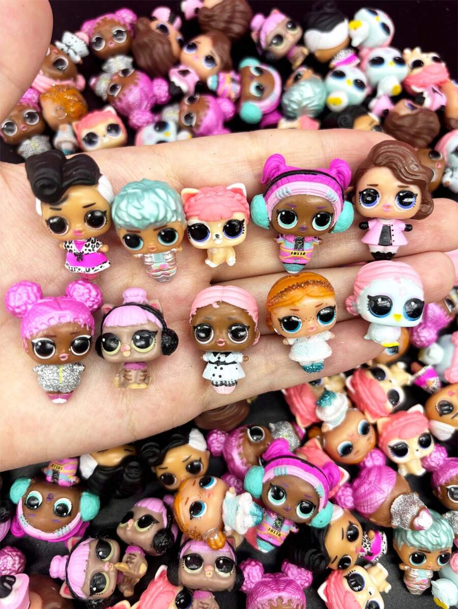 LOL SURPRISE 10 CÁI Mini Búp bê ngẫu nhiên Đồ chơi Quà tặng sinh nhật Chất liệu PVC Chiều cao 3CM Quà tặng ngày lễ Quà tặng Giáng sinh