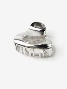 Geometric Design Hair Claw Street - Silver - View 6
