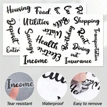 Bìa sổ tiết kiệm tiền, Sổ lập kế hoạch ngân sách A6, Sổ ngân sách có phong bì đựng tiền mặt có khóa kéo, Phong bì đựng tiền mặt để lập ngân sách với Thẻ ngân sách, Bìa sổ ngân sách để quản lý ngân sách và tiết kiệm tiền - Nhiều màu - Xem 5