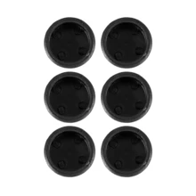 6Pcs Plastic Blanking End Cap Pipe Tube Insert Plug Cover 40mm Black - Multicolor - View 5