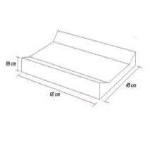 Anatomical Changing Table For Boy Or Girl Baby's Room Luxury Plasticized - 淺藍色 - 查看 2