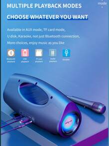 ZEALOT ZEALOT P1 40W Portable Karaoke Wireless Speaker With 7200mAh Battery And Long Battery Life Supports TF Card/U Disk/AUX Playback, Professional Karaoke Speaker, Suitable For Family KTV And Outdoor Parties