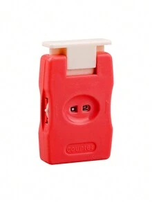 1 pieza Contador de tejido de plástico para tejer, coser, ganchillo, marcador de puntada, contador de filas manual para el hogar, viaje, DIY, accesorios de costura - Multicolor - Ver 7