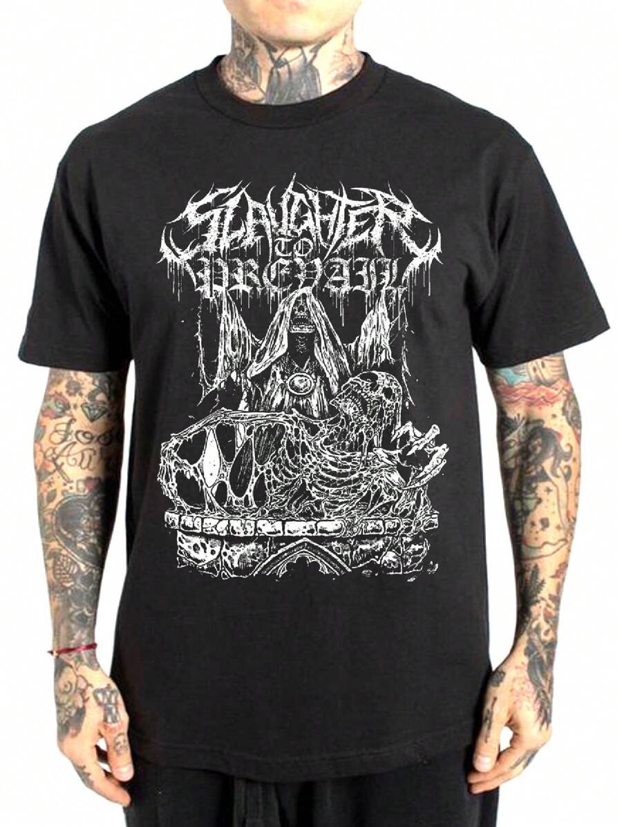 Slaughter To Prevail T-Shirt 100% Cotton - Black - View 1