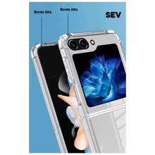 Acrylic Transparent Case For Galaxy Z Flip 6 + Pen - Clear - View 3