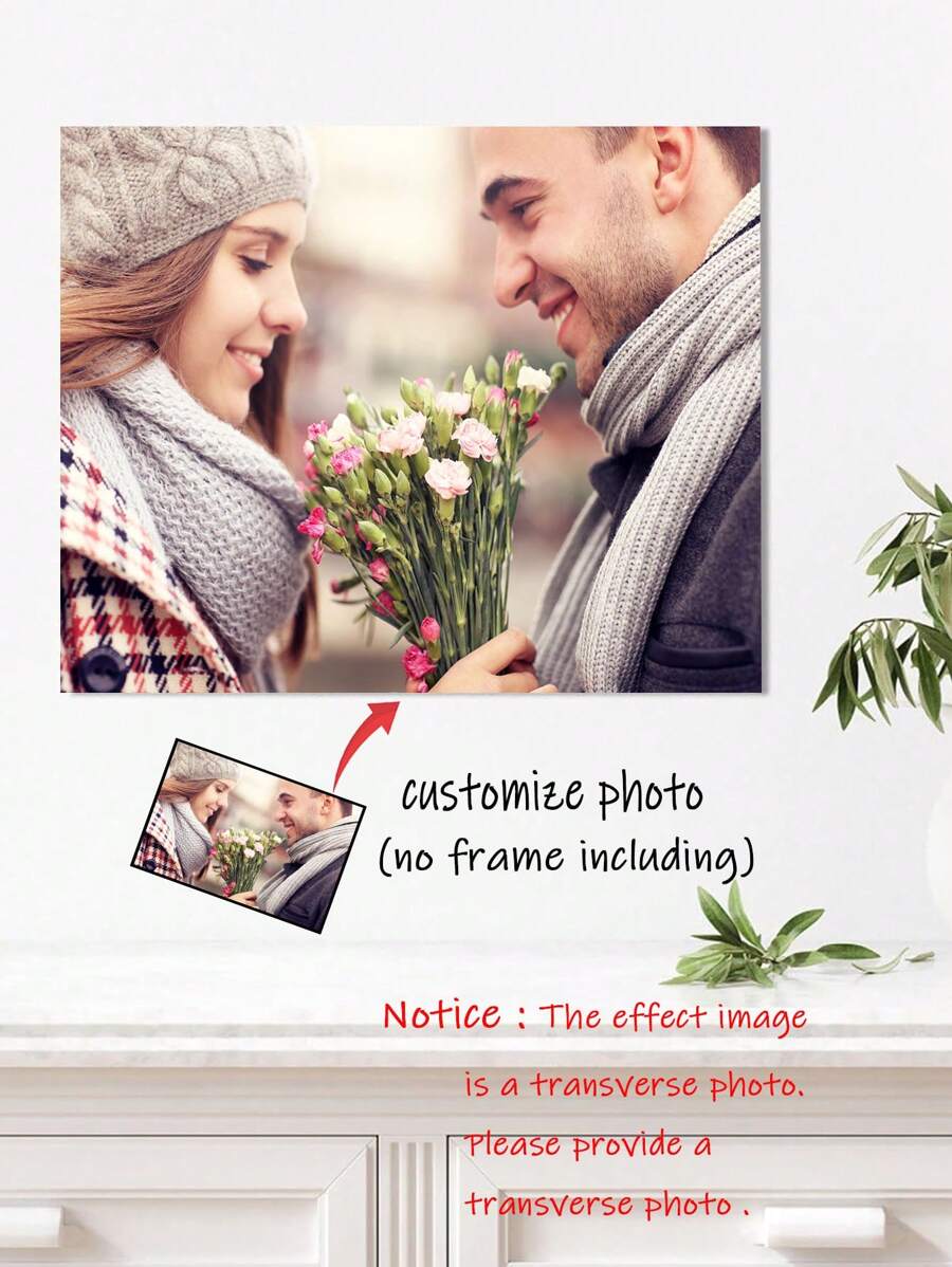 1pc Personalized HighDefinition Photo Printing Canvas Wall Art, Custom