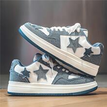 Men's Shoes, Sports And Casual Shoes, Men's Shoes,Walking Shoes,Versatile Men's Shoes, Campus Student Board Shoes, Suitable For Men's Outdoor Activities - 藍色 - 查看 2