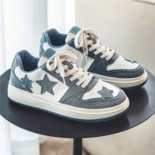 Men's Shoes, Sports And Casual Shoes, Men's Shoes,Walking Shoes,Versatile Men's Shoes, Campus Student Board Shoes, Suitable For Men's Outdoor Activities - 藍色 - 查看 1