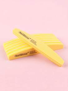 5pcs Double-Sided Nail Files With Flexible Foam Blocks And Half-Moon Shaped Buffing Blocks Manicure Tool Set - Multicolor - View 12