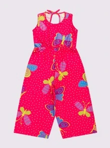 Macacão Verão Menina  Pantacourt Borboleta