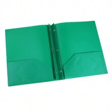 Heavy Duty Plastic Folders With 2 Pockets For Letter Size Paper, Assorted Color,Poly Folders, Plastic Pocket Folder With Business Card Slot,For School/Home/Office,Pack Of  1 - Çok renkli - Görünüm 13