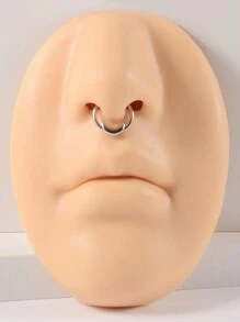 1 pieza Pendiente de cartílago, hélix, oreja tragus, nariz de acero inoxidable con diseño de araña, murciélago, serpiente, estrella