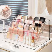 1 件多层亚克力梯子化妆品收纳架，多层多功能盲盒手办展示架 - 透明白 - 查看 8