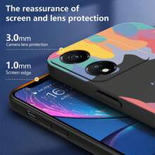 Anti-Fall TPU Case For  Honor X5 PLUS + Rope - 黑色 - 查看 6