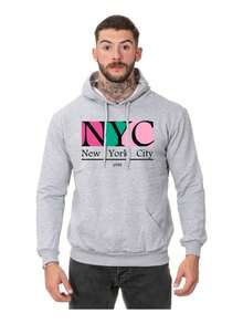 Men's Sweatshirt Casual Cold Weather Top New York City 1998 - Xám - Xem 1