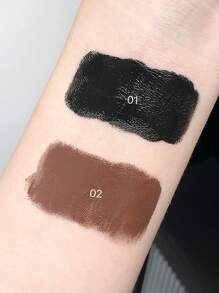 Cappuvini 1 件装丰盈、卷翘、防水、防晕染 3D 向日葵睫毛膏，打造纤长、清晰、不结块的睫毛，持久耐用 - 棕色 - 查看 4