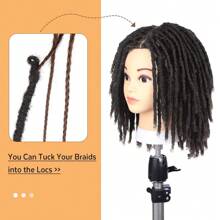 Short Dreadlock Crochet Hair Bundles Synthetic Hair Faux Locs 8 Inches Soft Locs Pre-Twisted Locs Braids Dreadlock Locs 20 Strands/Pack Pre-Looped Crochet Hair For Women Daily Use
