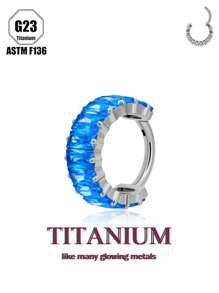 1 chiếc khuyên tai/khuyên mũi bằng pha lê Zirconia sang trọng, trang sức Unisex thiết kế rực rỡ, hoàn hảo cho trang phục thường ngày, tiệc tùng, lựa chọn quà tặng hấp dẫn - Nhiều màu - Xem 23