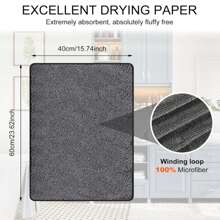 1 pezzo Panno per pulizia auto in microfibra chenille, assorbente e senza aloni, panno per dettagli auto