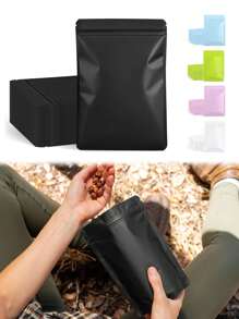 1pc/50pcs-Resealable Packaging Bags, Black Gift Wrapping Bag, Small Business Double-Sided Color Smell Proof Bags For Storage Flat Bags, Opaque Mylar Bags, Suitable For Small Business Double - Sided Color Smell Proof Bags For Storage Flat Bags, Birthday Gift Organizer, Wedding Party Props, Suitable For Wedding Birthday Holiday Banquet Halloween Thanksgiving Christmas Fall Party Valentine Day - Multicolor - View 3