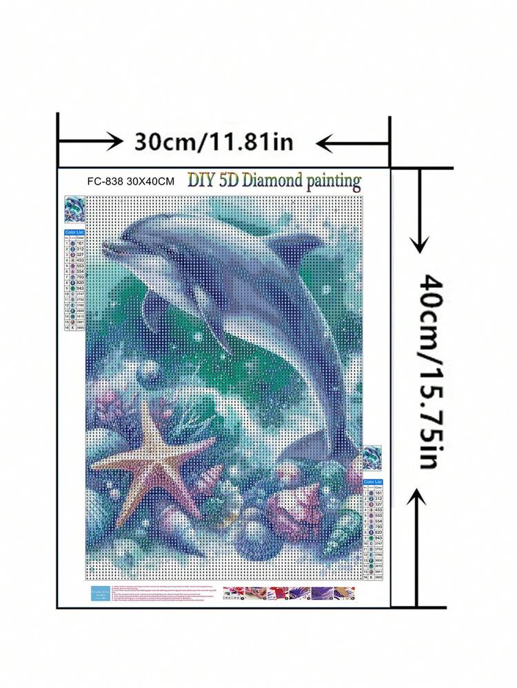 Full Drill Diamond Painting - Magic Cube, 1 Set, 30*40cm - Multicolor - View 2