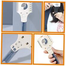 Professional Hair Clippers Razor Comb Hair Cutter Comb Dual Side Cutting Scissors Double Razor Hair Thinning Comb Slim Haircuts Cutting Tool (15.1 * 6.8 * 1cm) Hand Tools - Blue and White - View 6