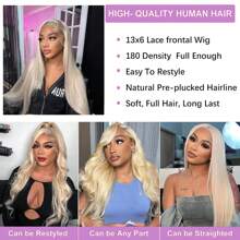 13x6 Ginger Lace Front Wigs Human Hair Straight Ginger Orange Lace Front Wigs Human Hair Orange Frontal Wigs Human Hair For Women Pre Plucked With Baby Hair 180% Density - 613 - 查看 5