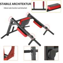 Barra de dominadas multiagarre con peso de hasta 200 kg, soporte de entrenamiento con multifunción, barra de dominadas para pared