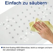 Froadp Shower Column Stainless Steel Shower System Rainfall Shower With Shower Head, Hand Shower, Massage Jets For Shower And Bath - White - View 5