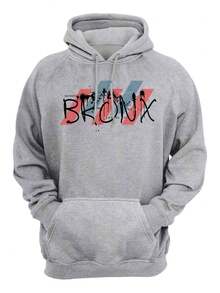 Men's Flannel Sweatshirt Casual Cold Weather Top Bronx - Xám - Xem 1