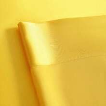 NTBAY 4 Pieces Full Satin Bed Sheet Set, Luxury And Silky Solid Color Satin Bed Sheets And Satin Pillow Cover Set (1 Flat Sheet, 1 Fitted Sheet, 2 Pillowcases)