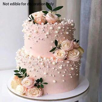 150g/85g Vit Pärlboll Gör-det-själv Bröllop Födelsedagsfest Borddekoration Tårtdekorativ Ej ätbar dekoration Endast