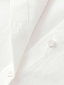 Balabala Váy trẻ em mùa thu cổ Peter Pan đáng yêu chữ A - trắng - Xem 7