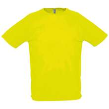SOLS Mens Sporty Short Sleeve Performance T-Shirt (Neon Yellow) - Yellow - View 1