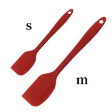1PC/2PCS/3PCS Silicone Scraper Baking Cream Spatula High-Temperature Resistant Cake Scraper Integrated Butter Scraper