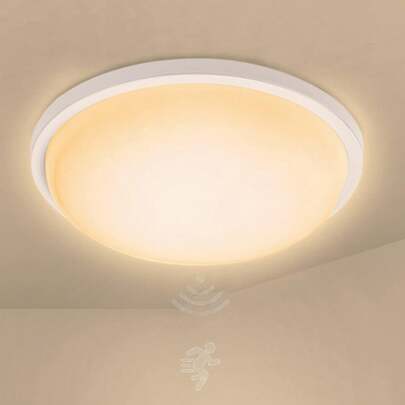 Froadp LED Lâmpada de teto Luz do corredor Moderna lâmpada de teto redonda com IP44 à prova d'água para sala de estar e quarto