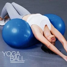 花生球充气按摩球加厚防爆胶囊球运动瑜伽球平衡训练球平衡球健身 - 彩色 - 查看 2