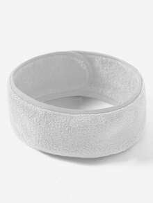 1 Piece Women's Headband For Facial Makeup, Towel And Spa Cloth, Easy To Wash, Adjustable For Face Washing, Shower, Facial Mask, Yoga. - 白色 - 查看 4