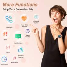 EIGIIS Smartwatch, 1.43-Inch AMOLED Smartwatch For Men And Women (Answer/Make Calls), Full Touch Screen Fitness Tracker With Heart Rate Sleep Monitor, 100+ Sports Modes, Activity Tracker For IOS And Android