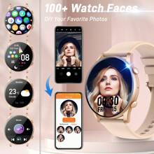 EIGIIS Smartwatch, 1.43-Inch AMOLED Smartwatch For Men And Women (Answer/Make Calls), Full Touch Screen Fitness Tracker With Heart Rate Sleep Monitor, 100+ Sports Modes, Activity Tracker For IOS And Android