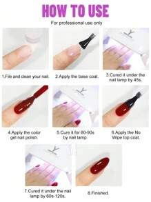 1入組10ML YOKEFELLOW紫色UV凝膠指甲油，UV LED半永久性夏季指甲凝膠油，適用於家用和美甲沙龍贈品 - 紫色 - 查看 10