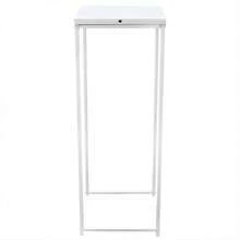 SENDERPICK Set Of 3 White Metal Flower Stands, Plant Stands, Square Metal Plant Stands For Indoor Plants, 22*22*61cm/ 26*26*66cm/ 30*30*71cm (White) [Nice Gift For Your Family & Friend] - 白色 - 查看 4