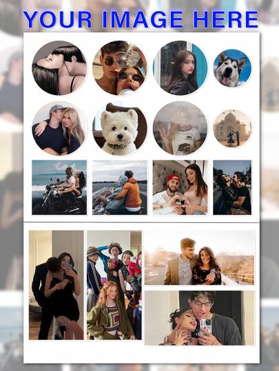 Custom Stickers | Custom Photo Stickers | Personalized Pet & Couple Photo Stickers | Customized Stickers,Stylish,Colorful,Vintage,Cute,Contracted,Funny,Custom,Personalized,Unique,Customized,Ideal Gifts For Him,Ideal Gifts For Her,Boyfriend,Girlfriend,Family,Friends,Grandparents,Couple,For Anniversaries,For Birthdays
