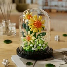 DIY Flower Building Blocks Set,Mixed Color,ABS Material,3D Flower Craft Kit - Rose,Lotus,Sunflower,Blue Dahlia,Home/Office Desk Decor,Perfect Gift For Valentine's Day,Birthday,Anniversary,Christmas,Mother's Day,Teacher's Day,Craft Set,Fantasy,Gift Set,Building Blocks,Music,Diy Kit,Valentine's Day Gifts,Constructor,Valentine's Day,Jelly Blocks,Book Nook Kit,Flower Building Set