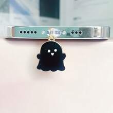 1 件时尚防滴油白色黑色 Daemon 防尘塞适用于所有手机充电端口万圣节礼物 - 彩色 - 查看 10