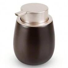 1个400毫升陶瓷手动按压式皂液器 - 宽口可重复灌装台面瓶，适用于洗手液、洗发水、润肤露 - 高品质，适用于浴室、厨房和酒店，无需用电 - 彩色 - 查看 15