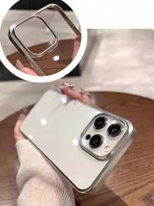 简易亚克力透明手机壳适用于 17 Pro Max/17 Pro/17 Air/17/16 Pro Max/16/16 Pro/16 Plus/11/15/15 Pro/15 Pro Max/12/13/14 Pro Max/XS/XR/11 Pro/11 Pro Max/12 Pro/12 Pro Max/13 Pro/13 Pro Max/7 Plus/14 Pro/14 Pro Max/14 Plus/7 Plus/8 Plus/8/SE2/12 Mini/13 Mini，耐用且抗黄变的硬壳 - 銀色 - 查看 11