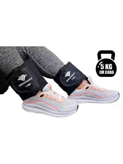 Par Caneleira de 9kg Profissional Tornozeleira Para Treino Funcional Treinamento de Pernas Gluteo Em Casa Na Academia Para Coxa e Bumbum